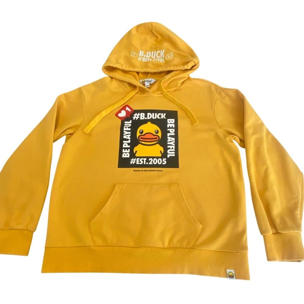 B.Duck TEEN Hoodie Be Playful Yellow Size Large
